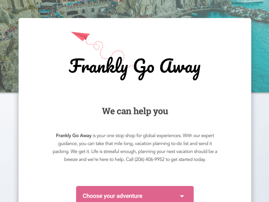 Frankly Go Away design