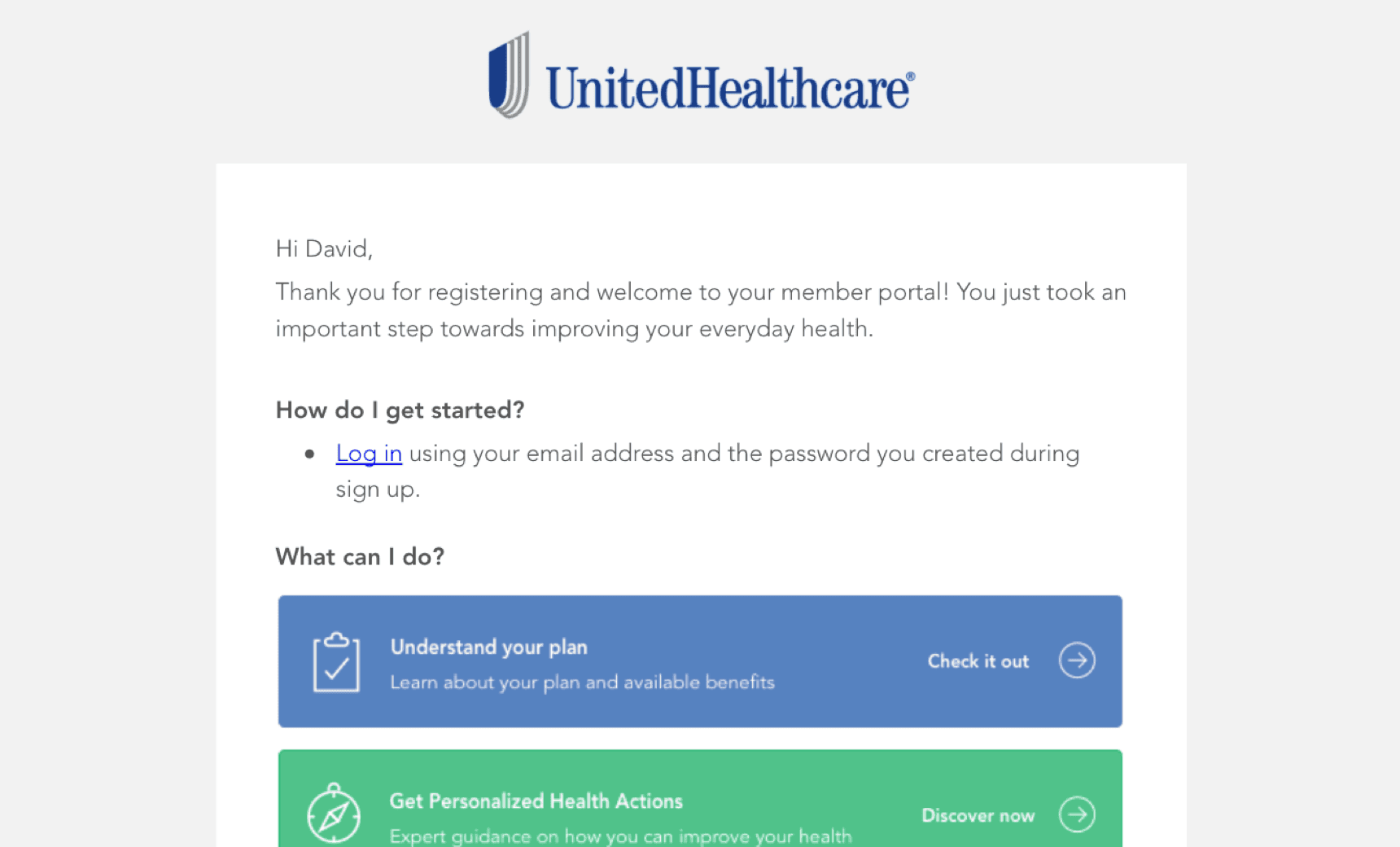 A UnitedHealthcare design